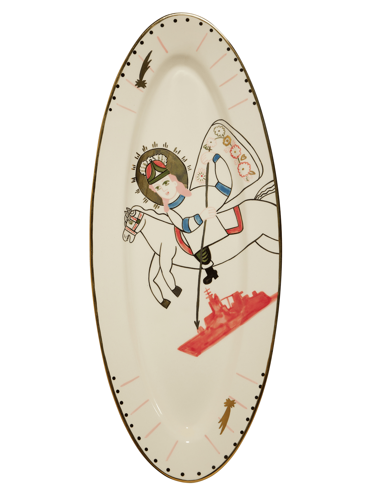 St. George oválný talíř