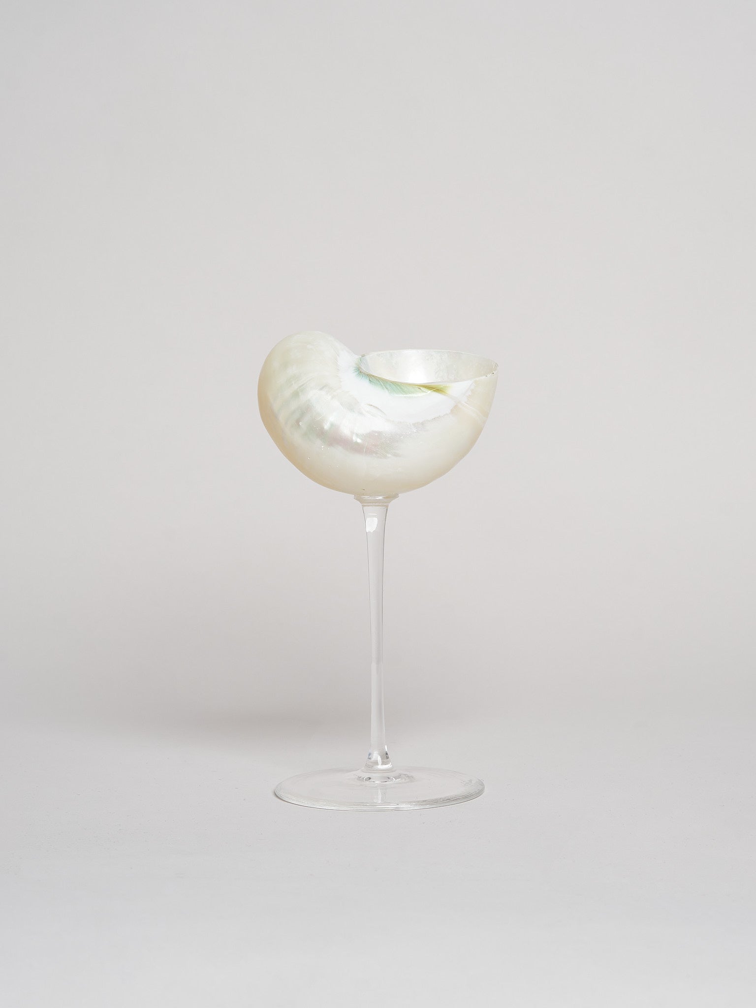 Ariel Pearl Snail glass