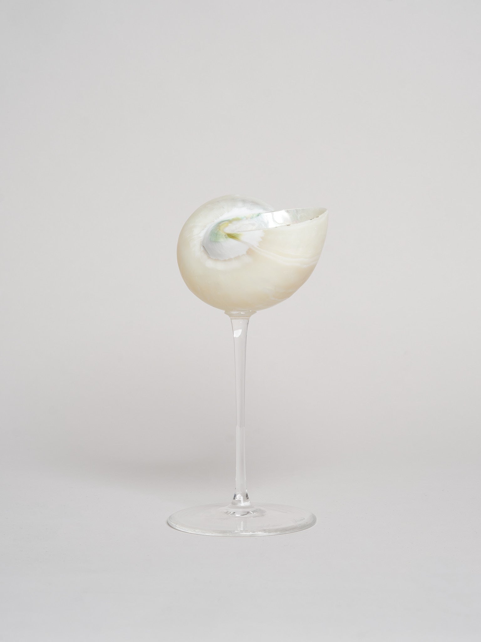 Ariel Pearl Snail glass