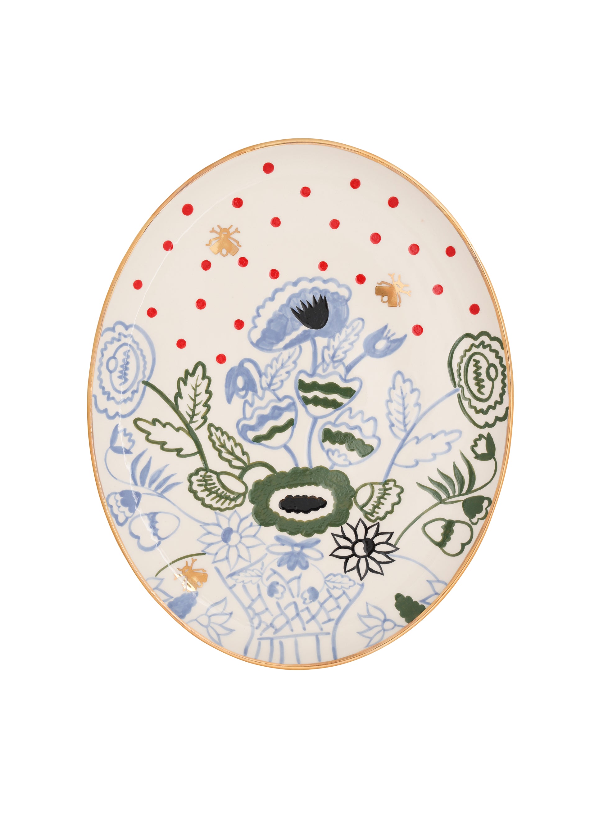 Blossom oval plate