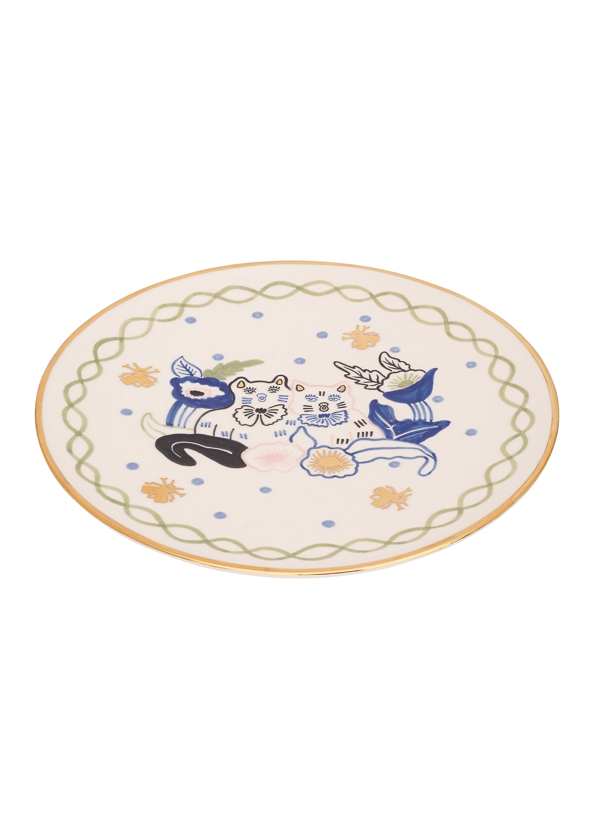 Kitties round plate