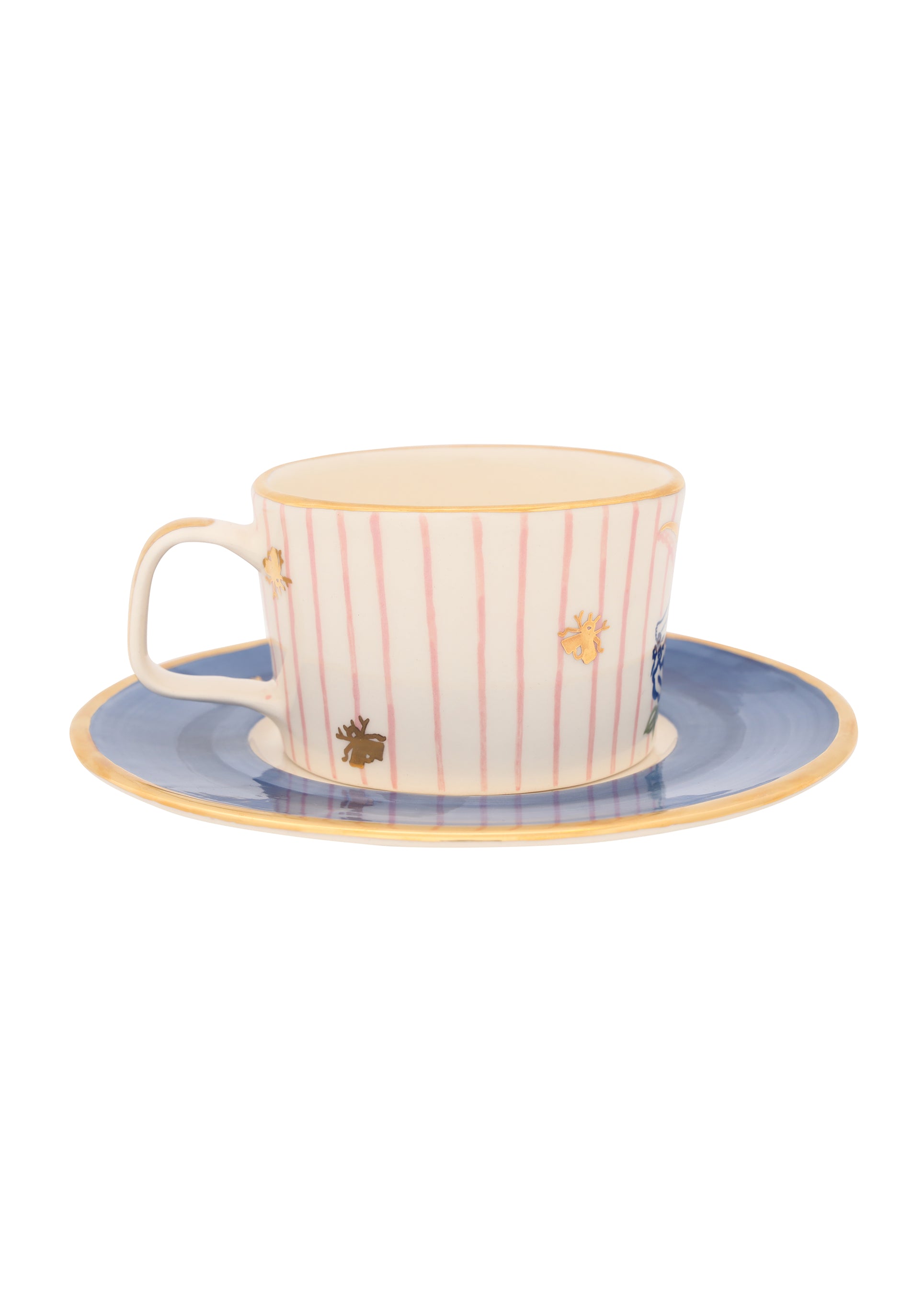 Spring angel cup with saucer set