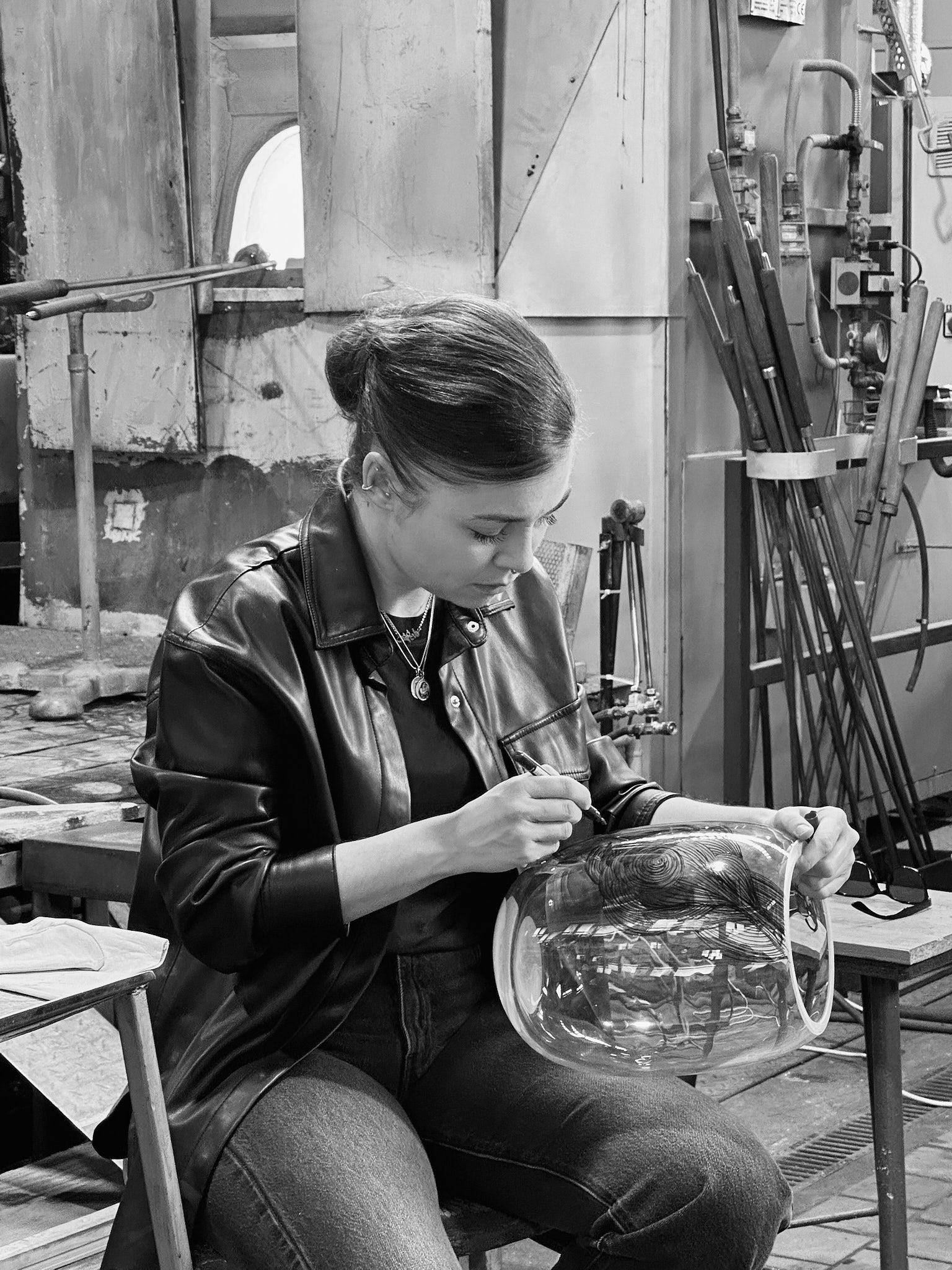 Eternal Flames vase 30 cm- pink