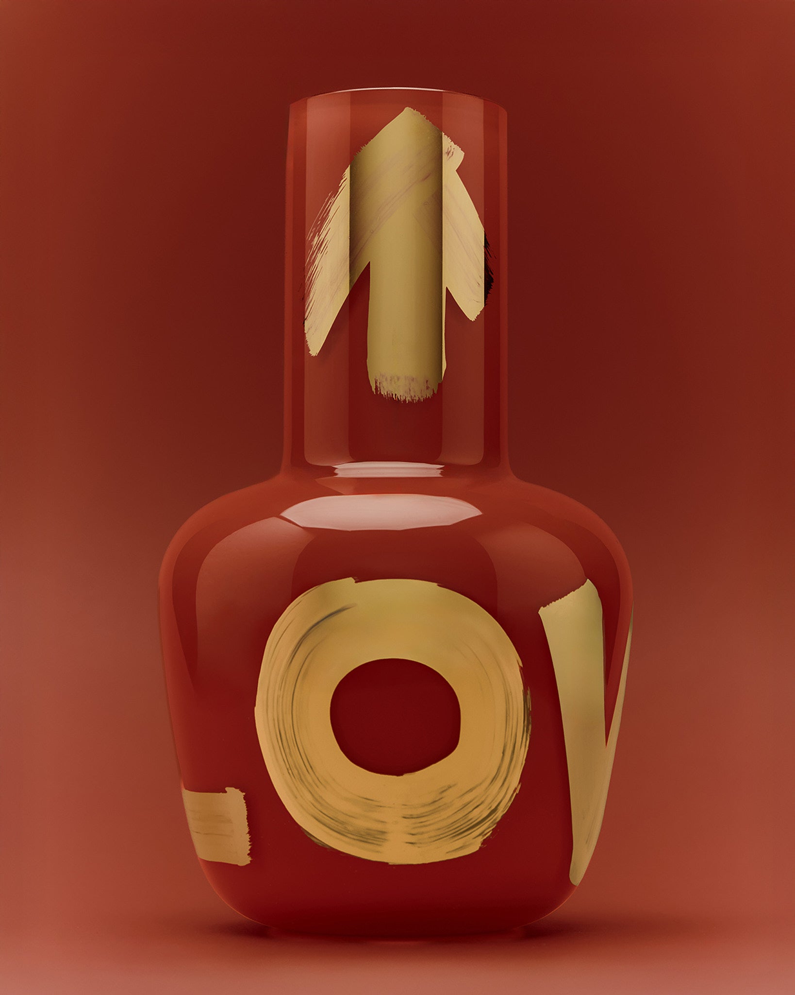 Unnamed Baby váza - Korálově červená