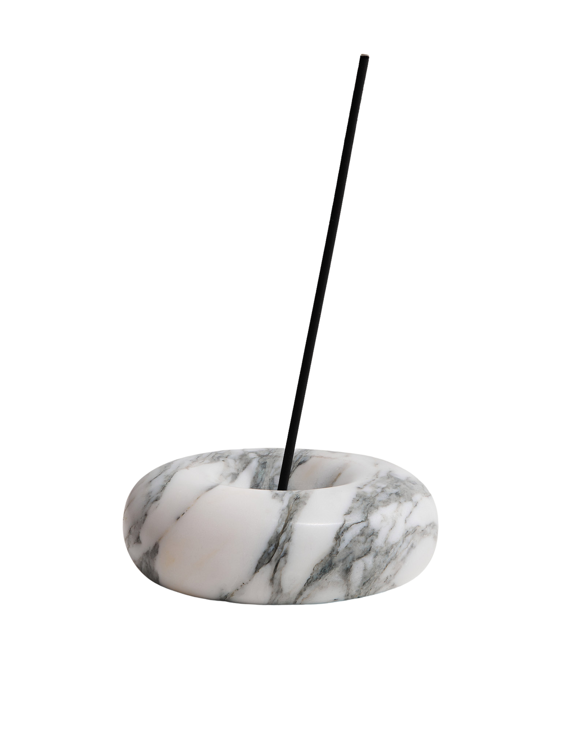 Arabescato marble incense holder