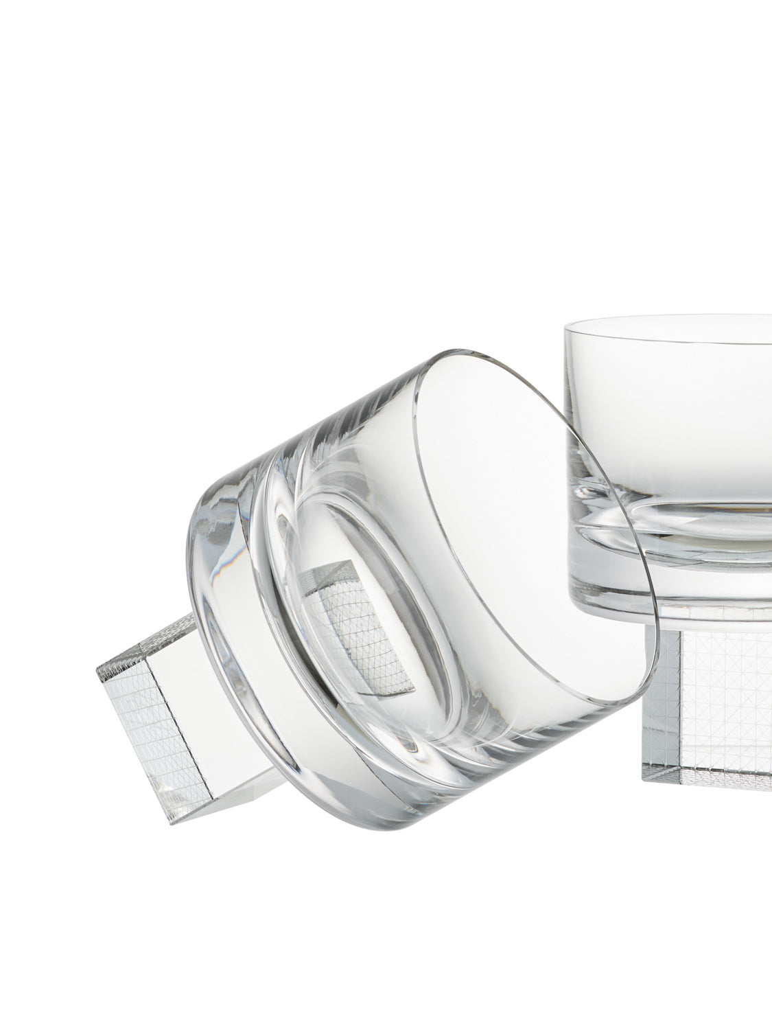 Clear Whiskey Cube glasses