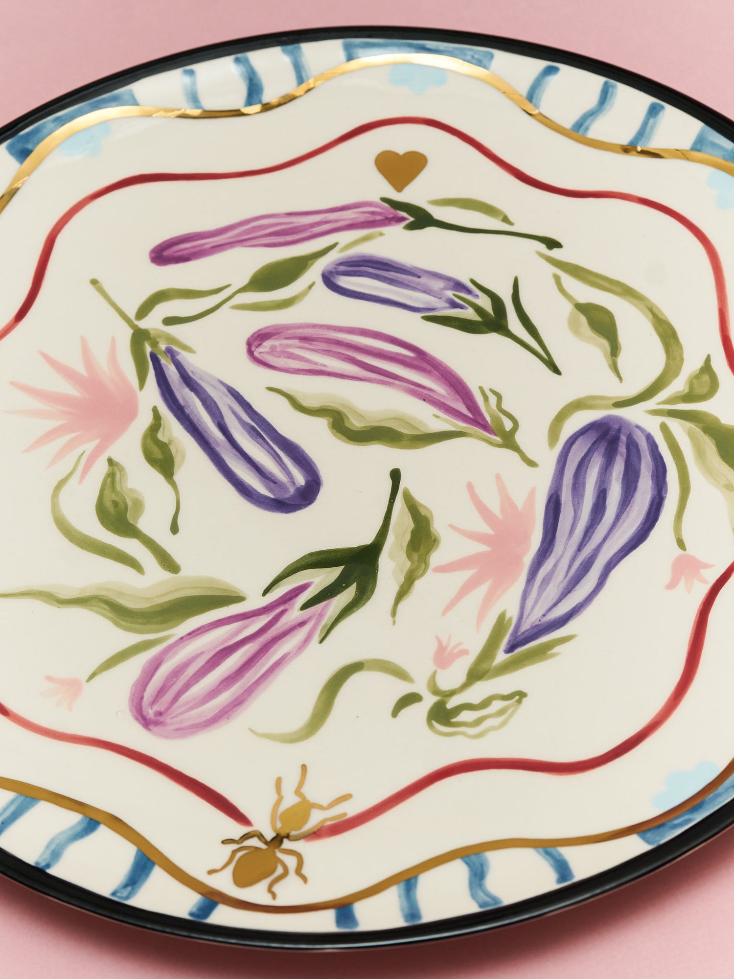 Aubergine plate