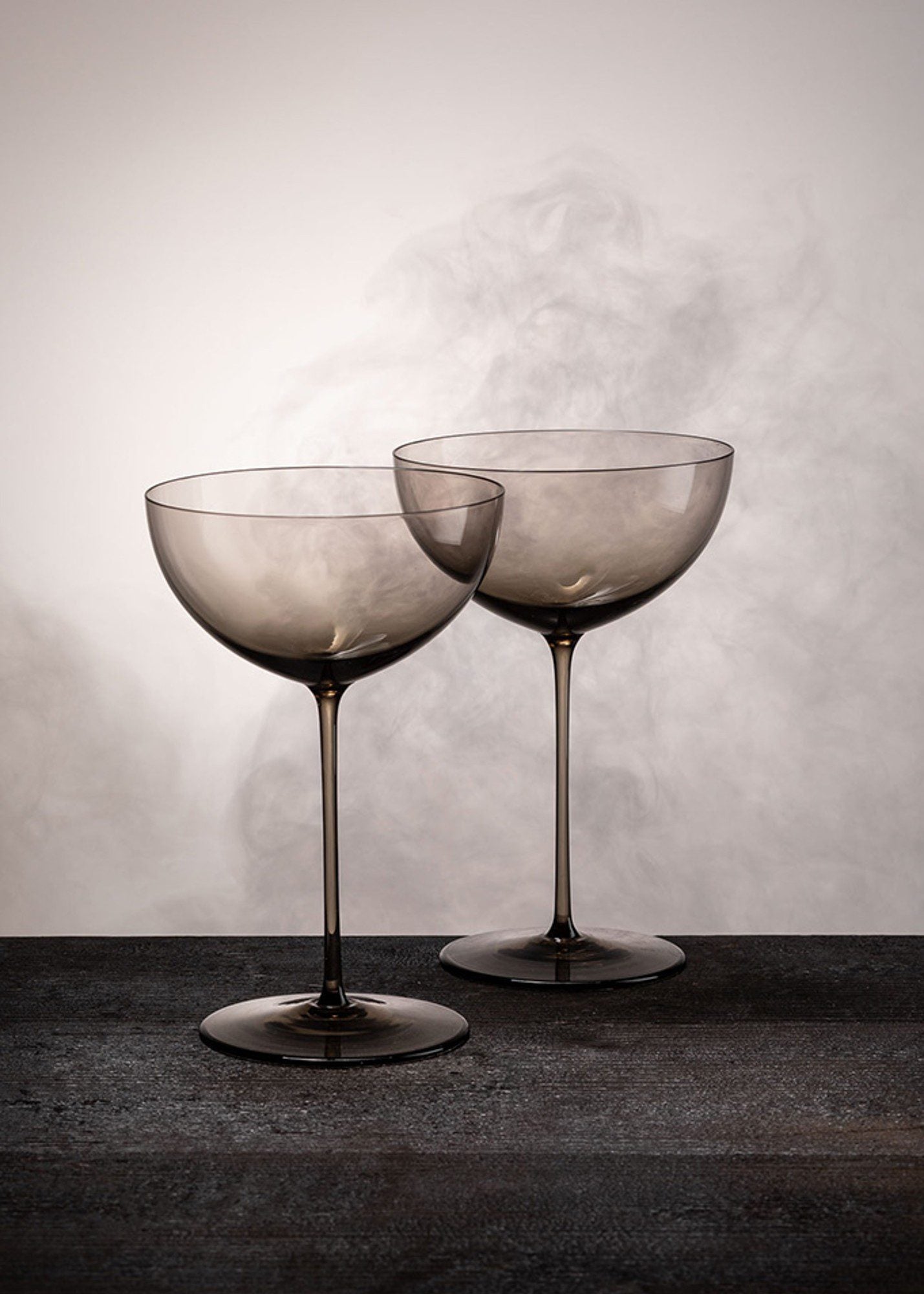 Bubbles champagne coupe glasses (set of 2)