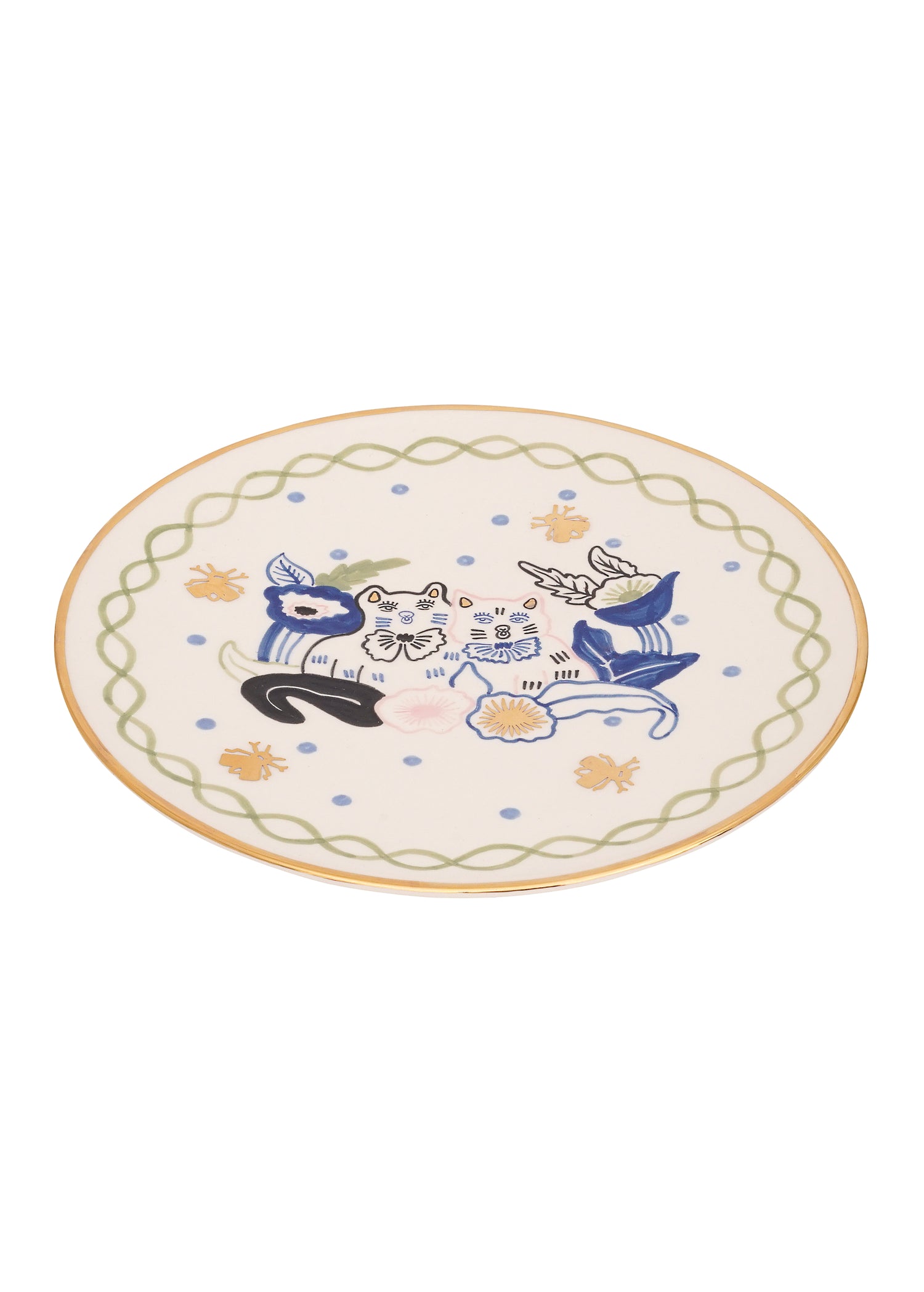Kitties round plate