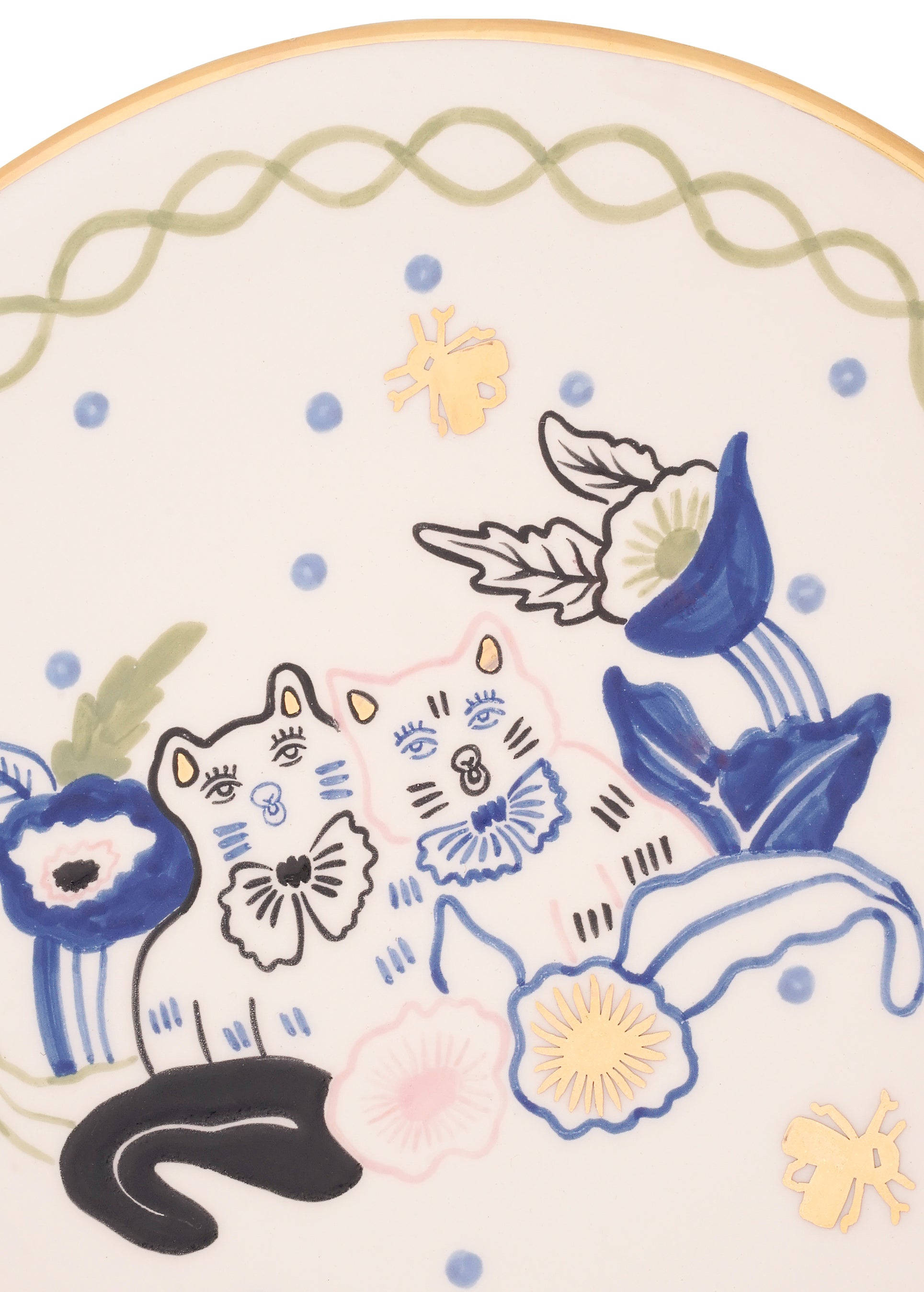Kitties round plate