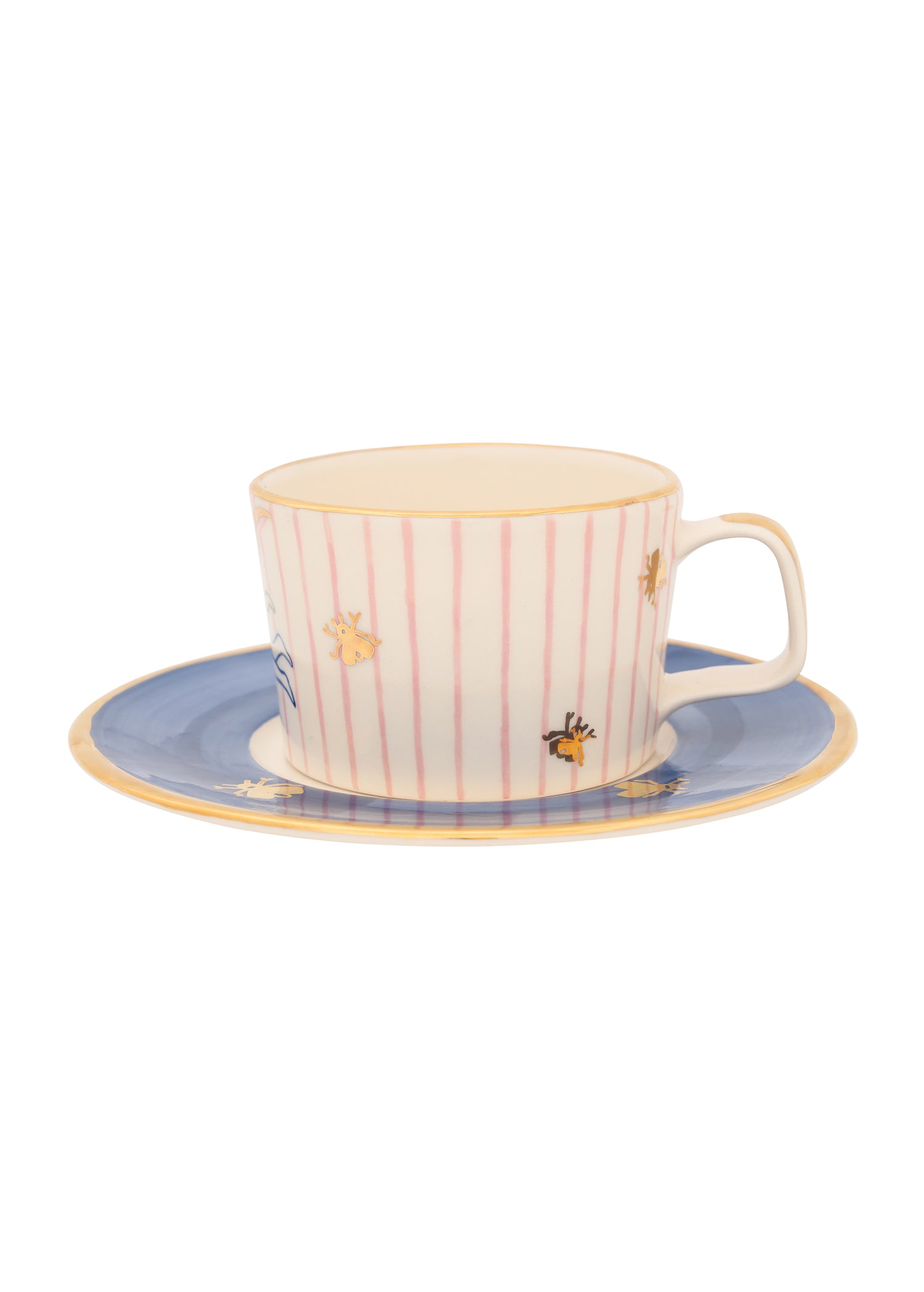Spring angel cup with saucer set