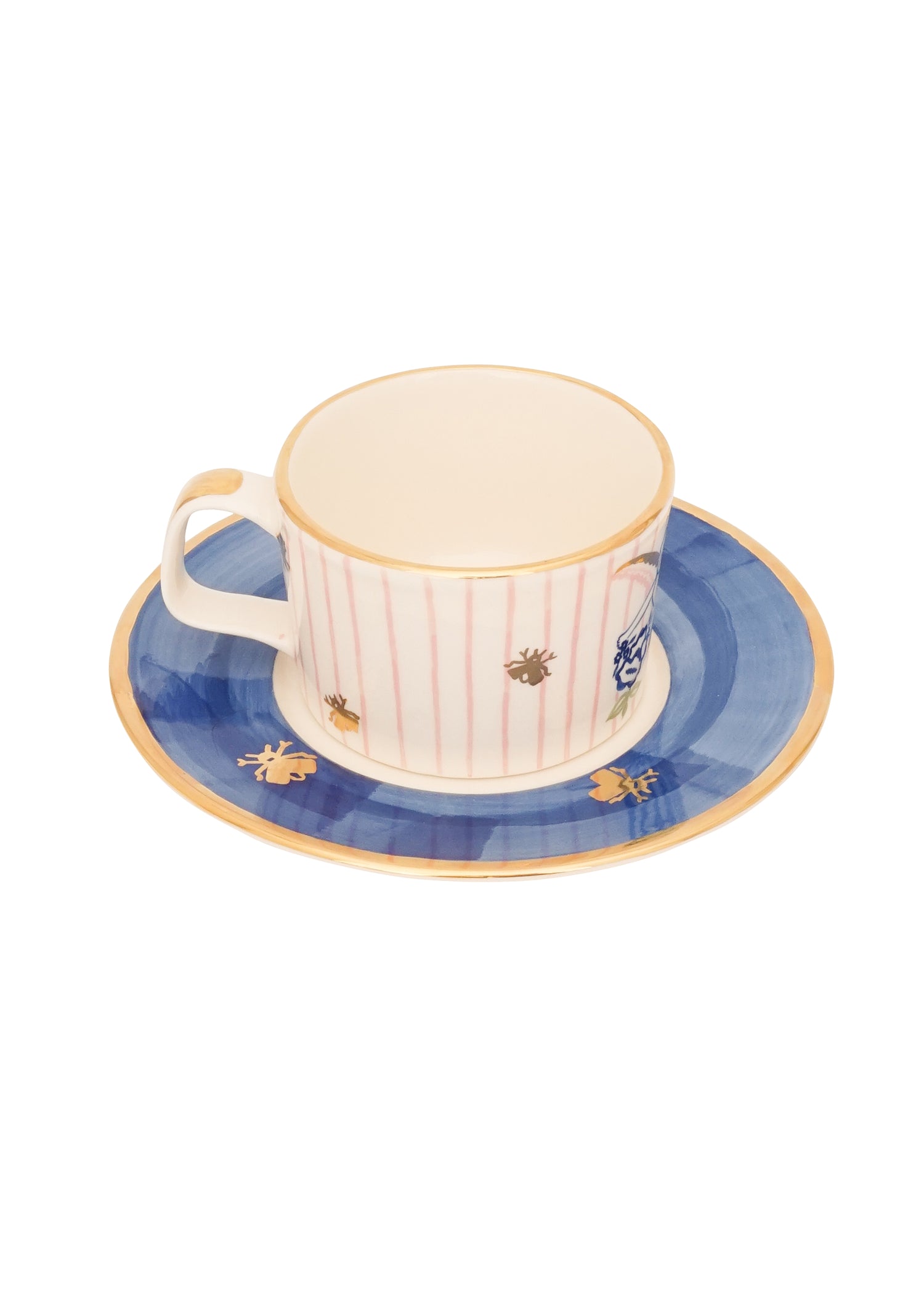 Spring angel cup with saucer set